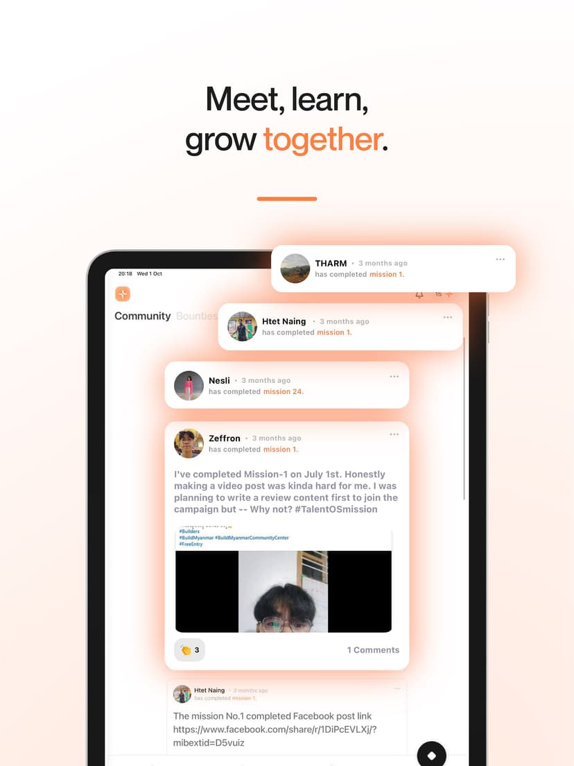 Meet, Learn, Grow Together